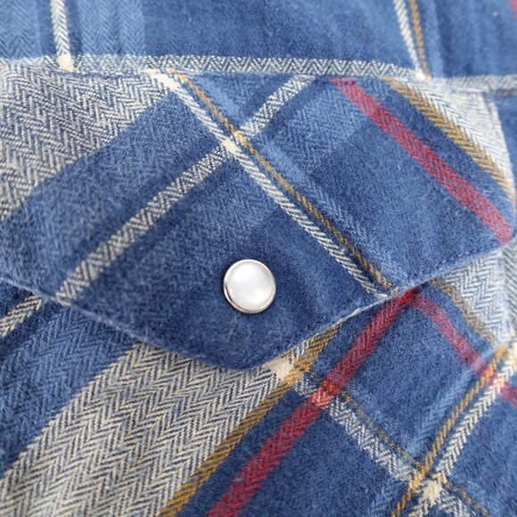 MWG Apparel Pearl Snap Western Plaid Shirt Men's XL Collared Casual Workwear - Picture 5 of 10